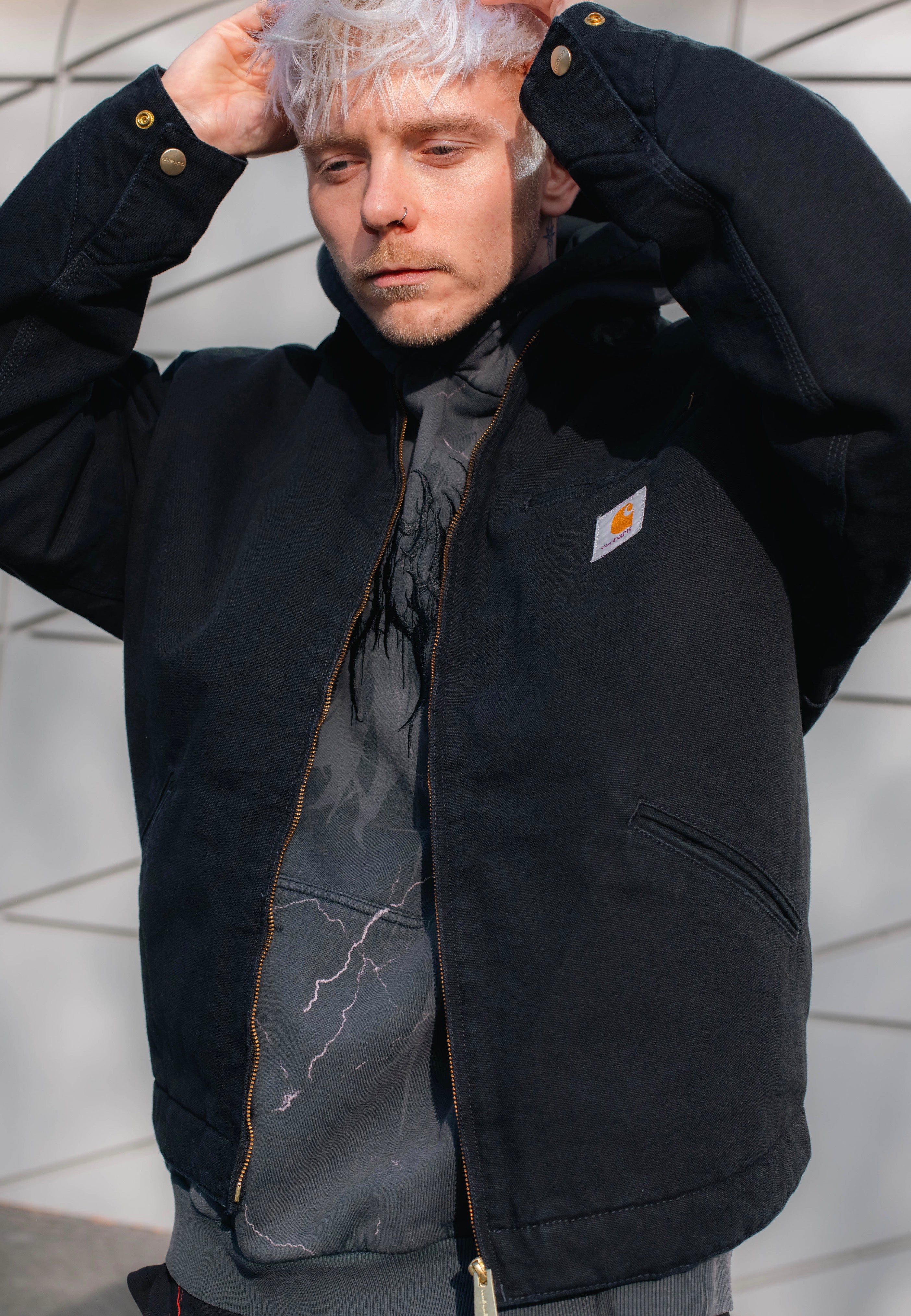 Carhartt WIP - Og Detroit Aged Canvas Black/Black - Jacket Cheap Sale Lowest Pice