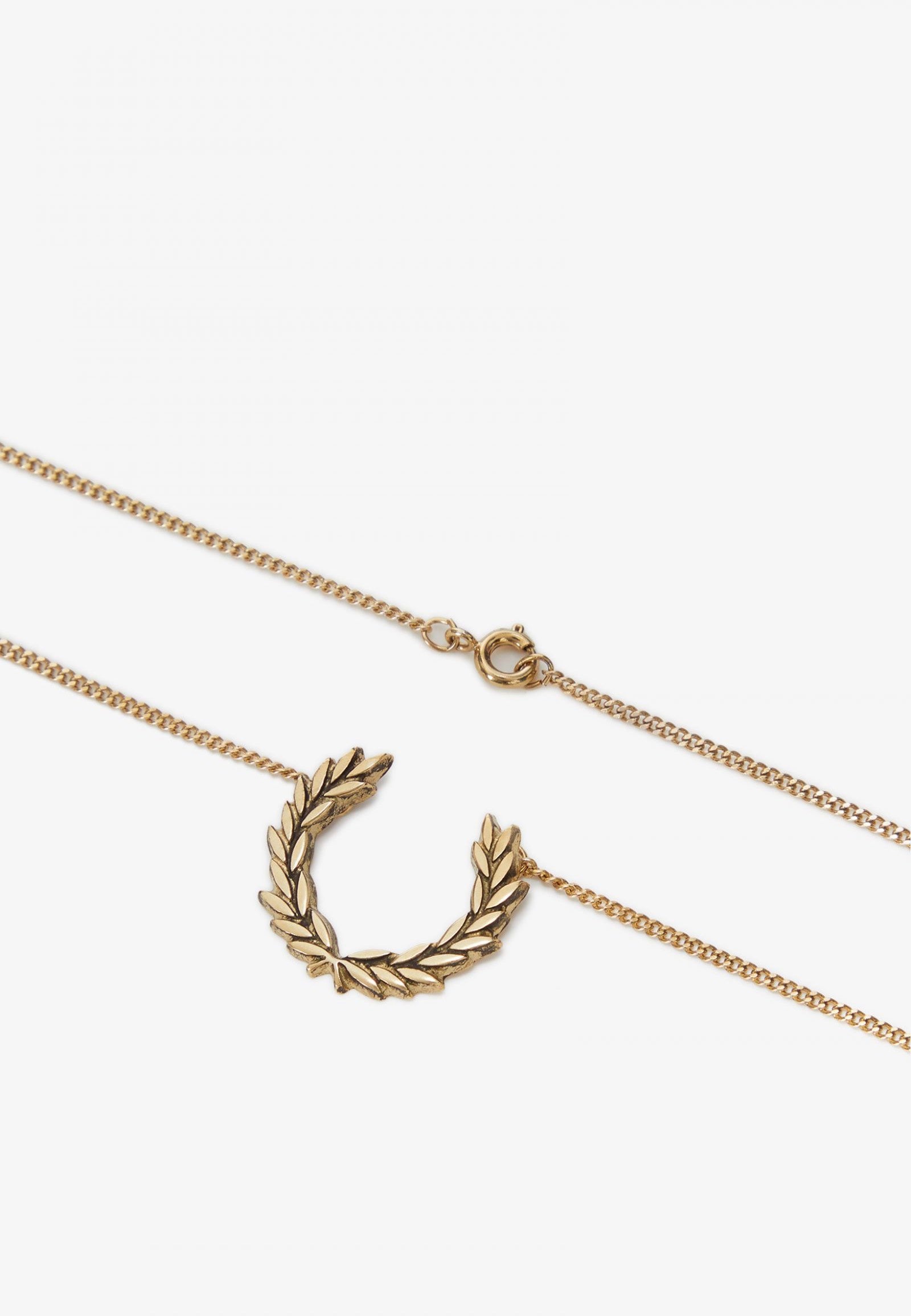 Fred Perry - Laurel Wreath Gold - Necklace Discount Fashion Style