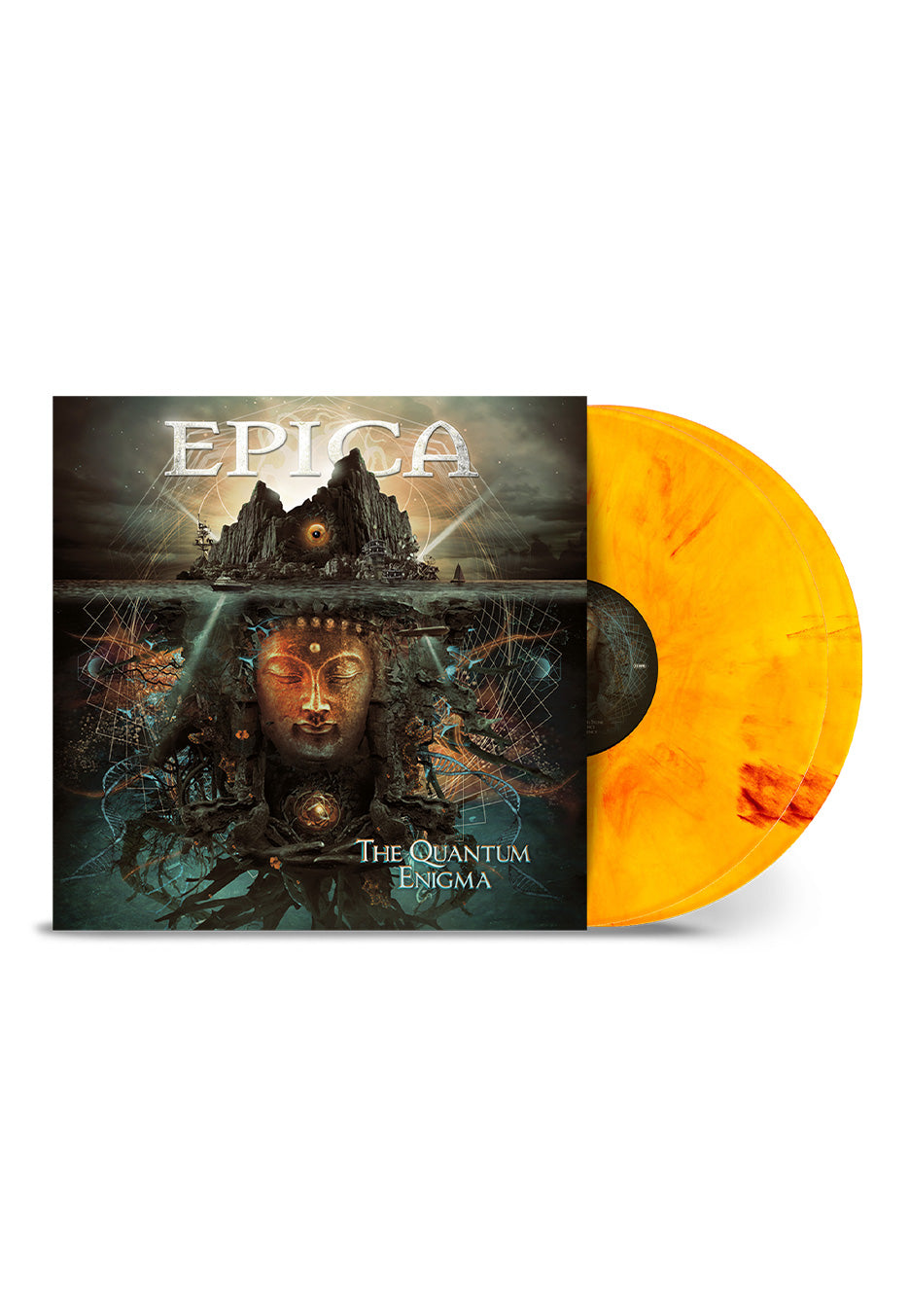 Epica - The Quantum Enigma (10th Anniversary) Ltd. Yellow/Red - Marbled 2 Vinyl Free Shipping Huge Surprise