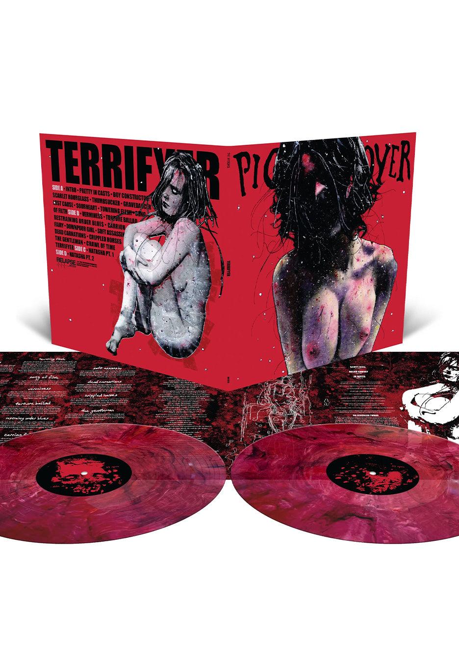 Pig Destroyer - Terrifyer (20th Anniversary Reissue) Ltd. Blood Red/Black - Marbled 2 Vinyl Tumblr Cheap Pice