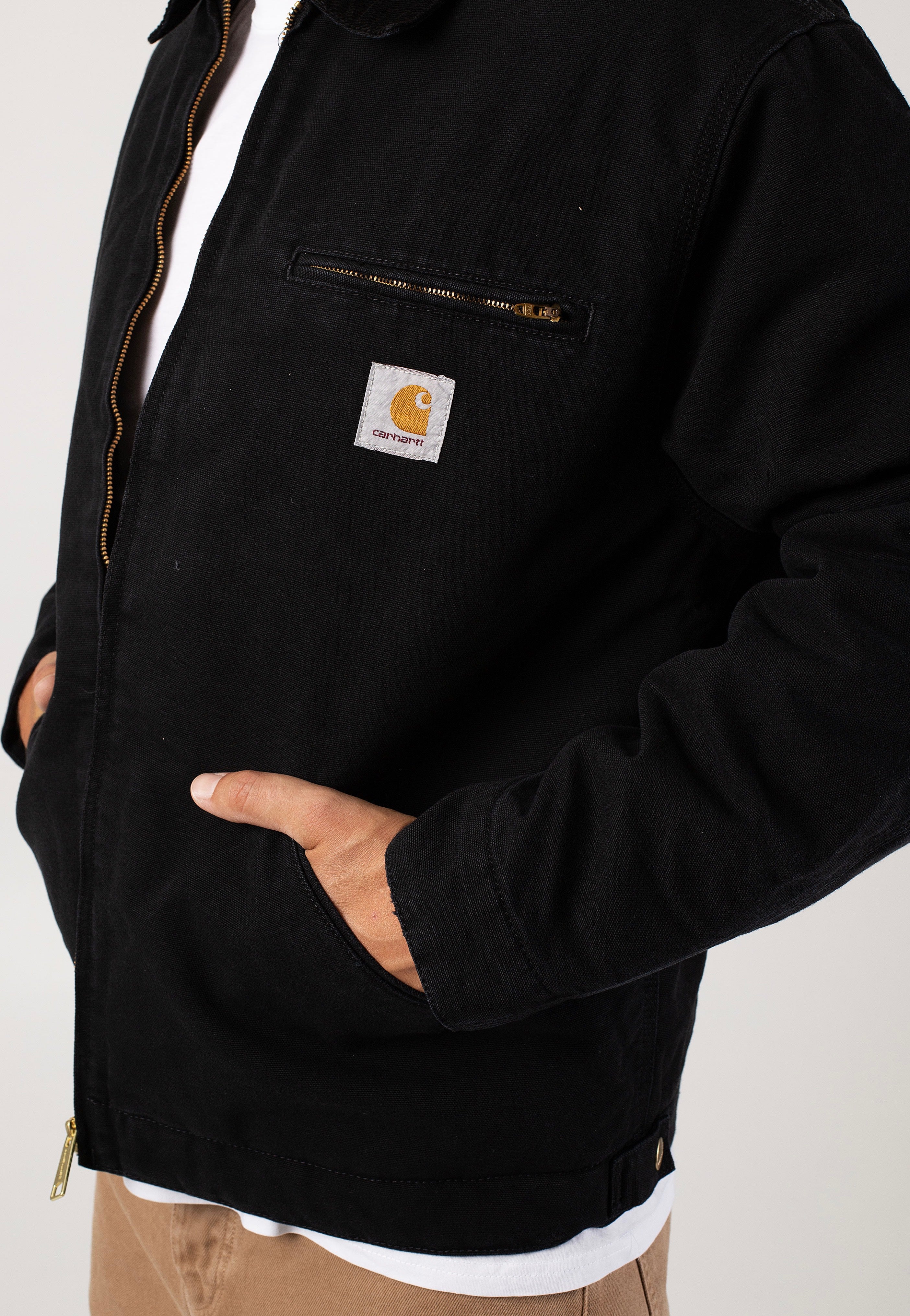 Carhartt WIP - Og Detroit Aged Canvas Black/Black - Jacket Cheap Sale Lowest Pice