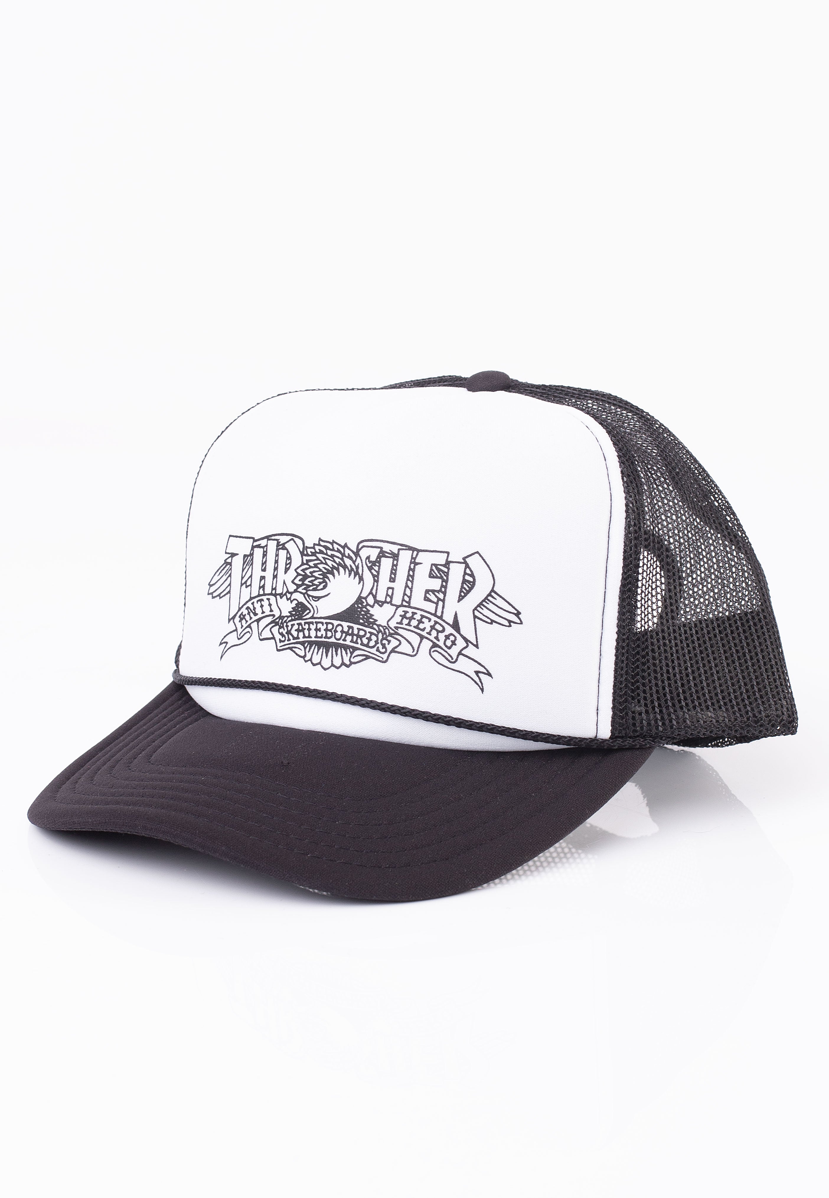 Thrasher x Antihero - Mag Banner White Black - Cap Buy Cheap Deals