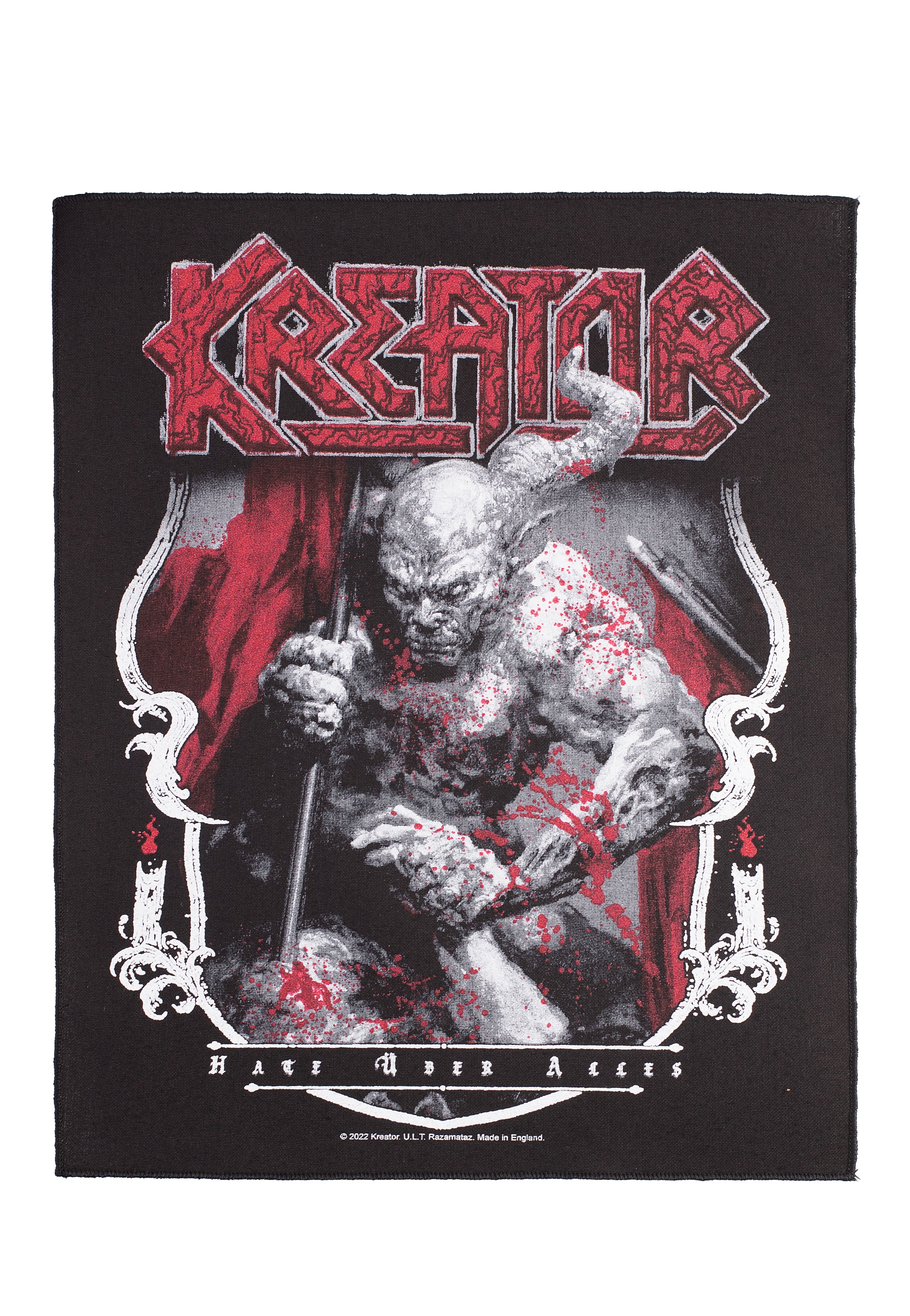 Kreator - Hate ber Alles - Backpatch Marketable Cheap Pice