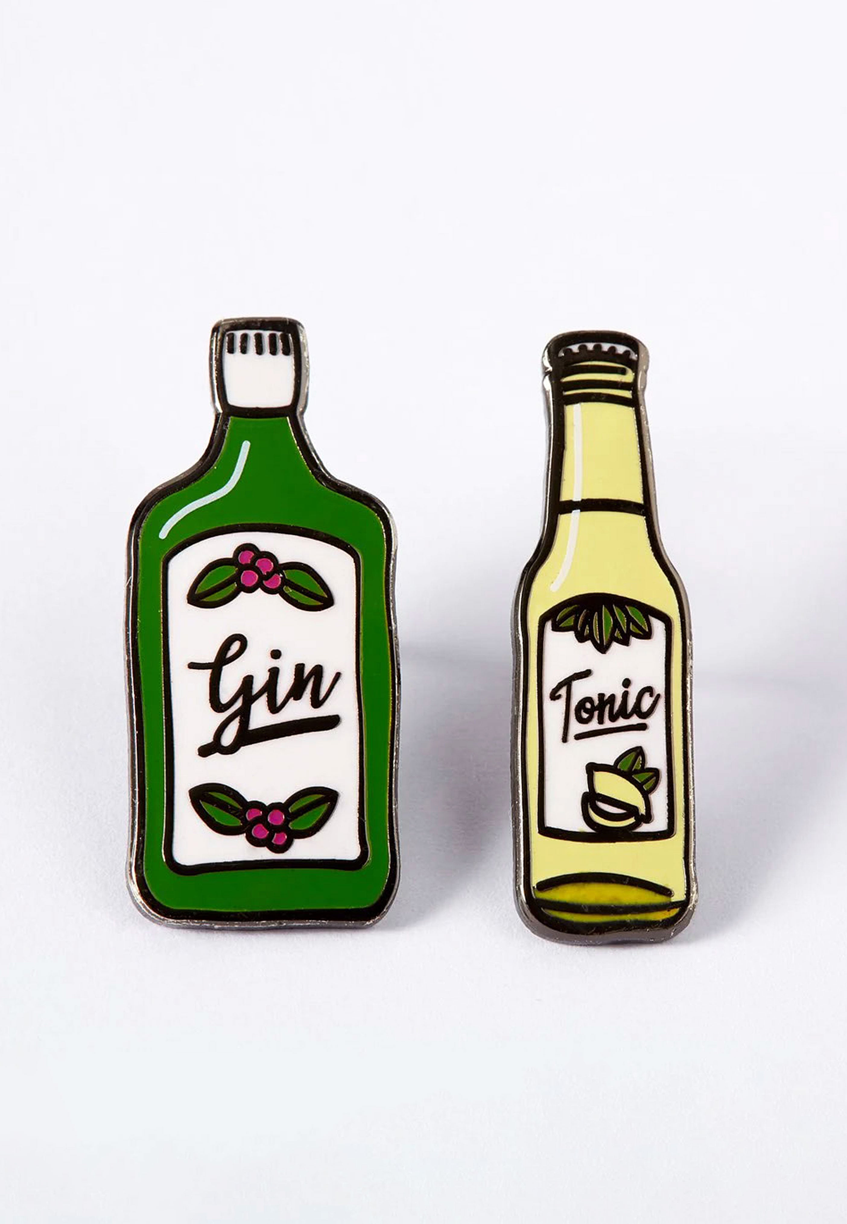 Punky Pins - Gin And Tonic Enamel - Pin Free Shipping 2025 Unisex