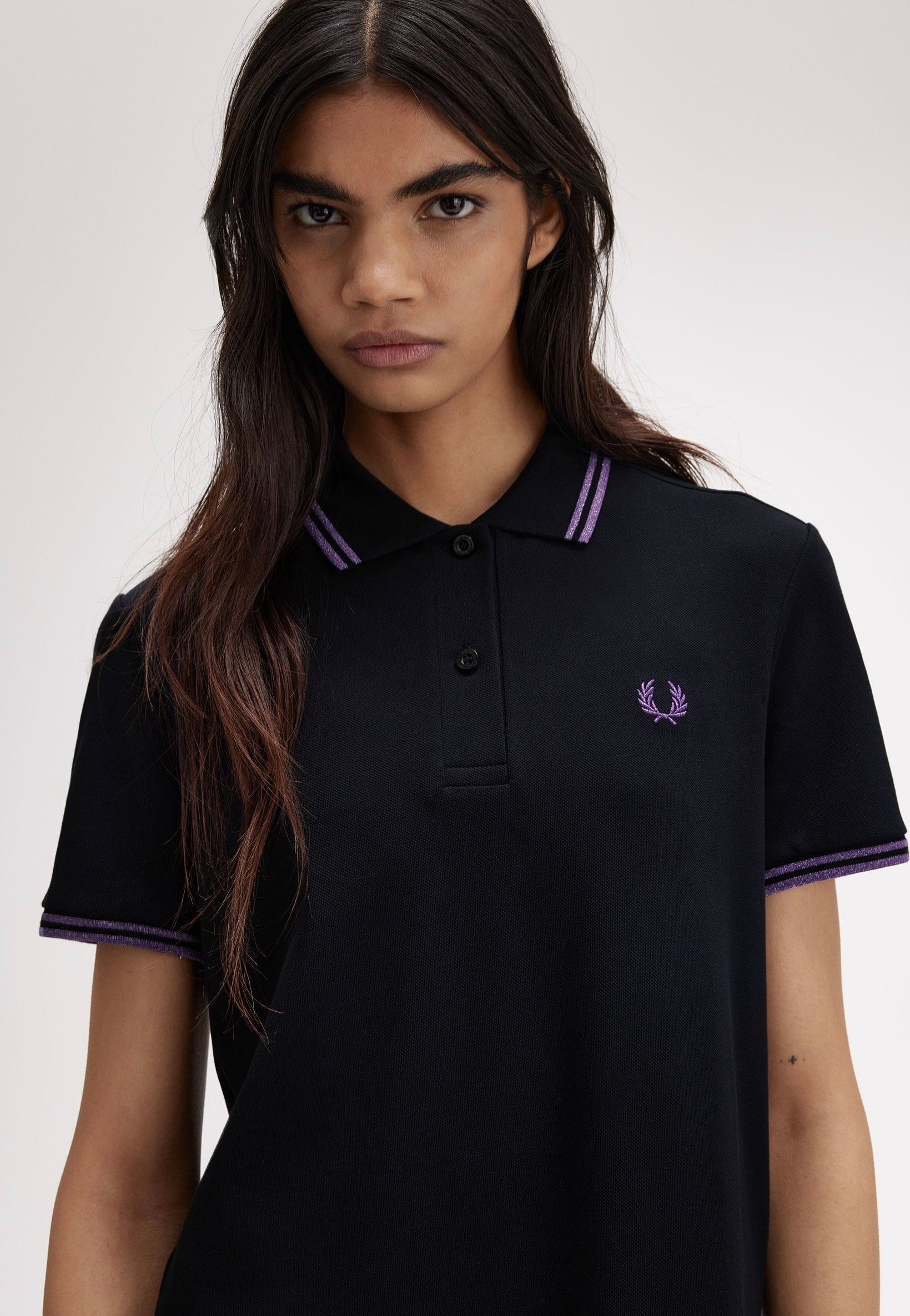 Fred Perry - Twin Tipped Black/Metallic Ultra Violet/Metallic Ultra Violet - Dress Cheap Sale 2025 Unisex