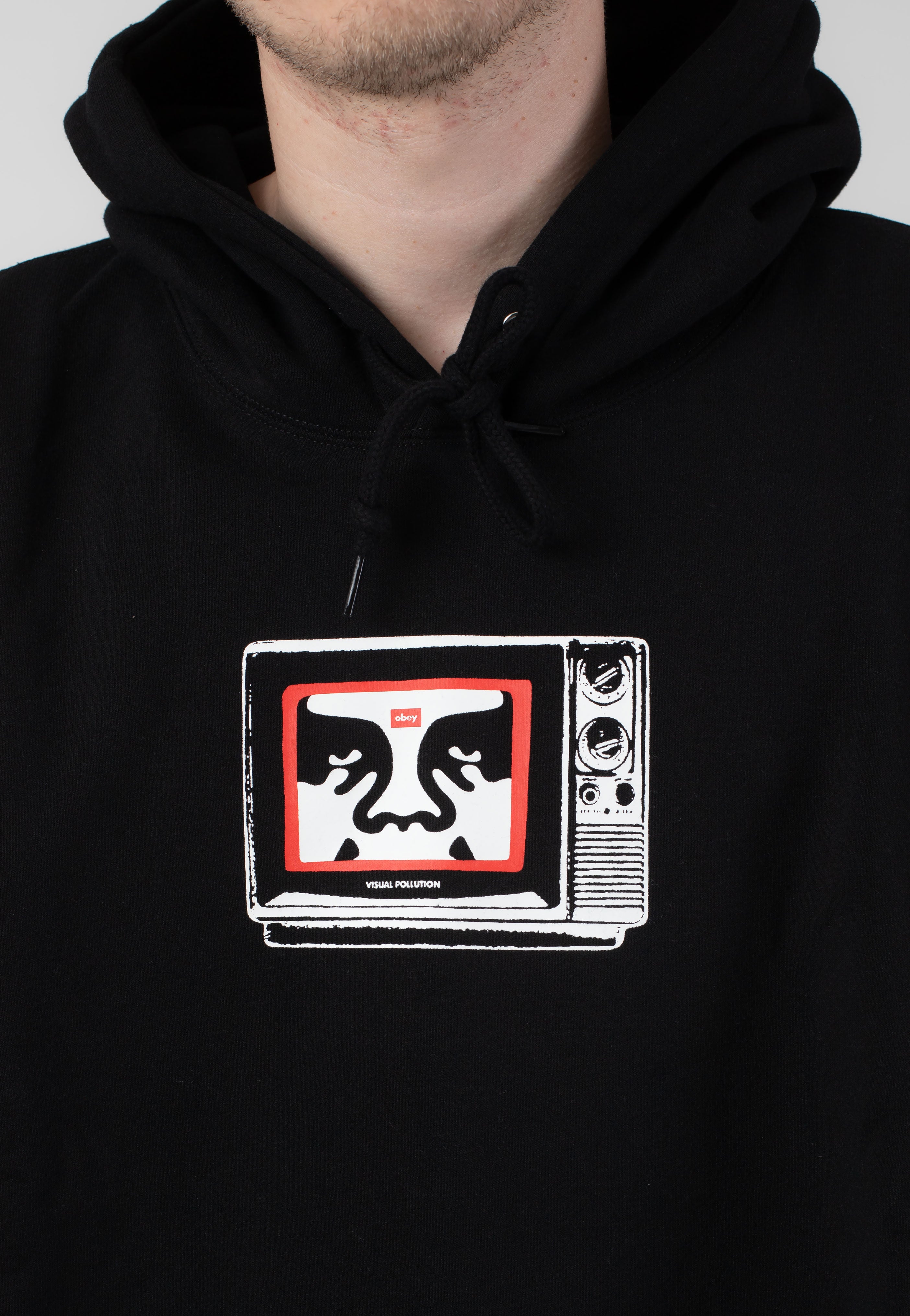 Obey - Tv Black - Hoodie Free Shipping Browse