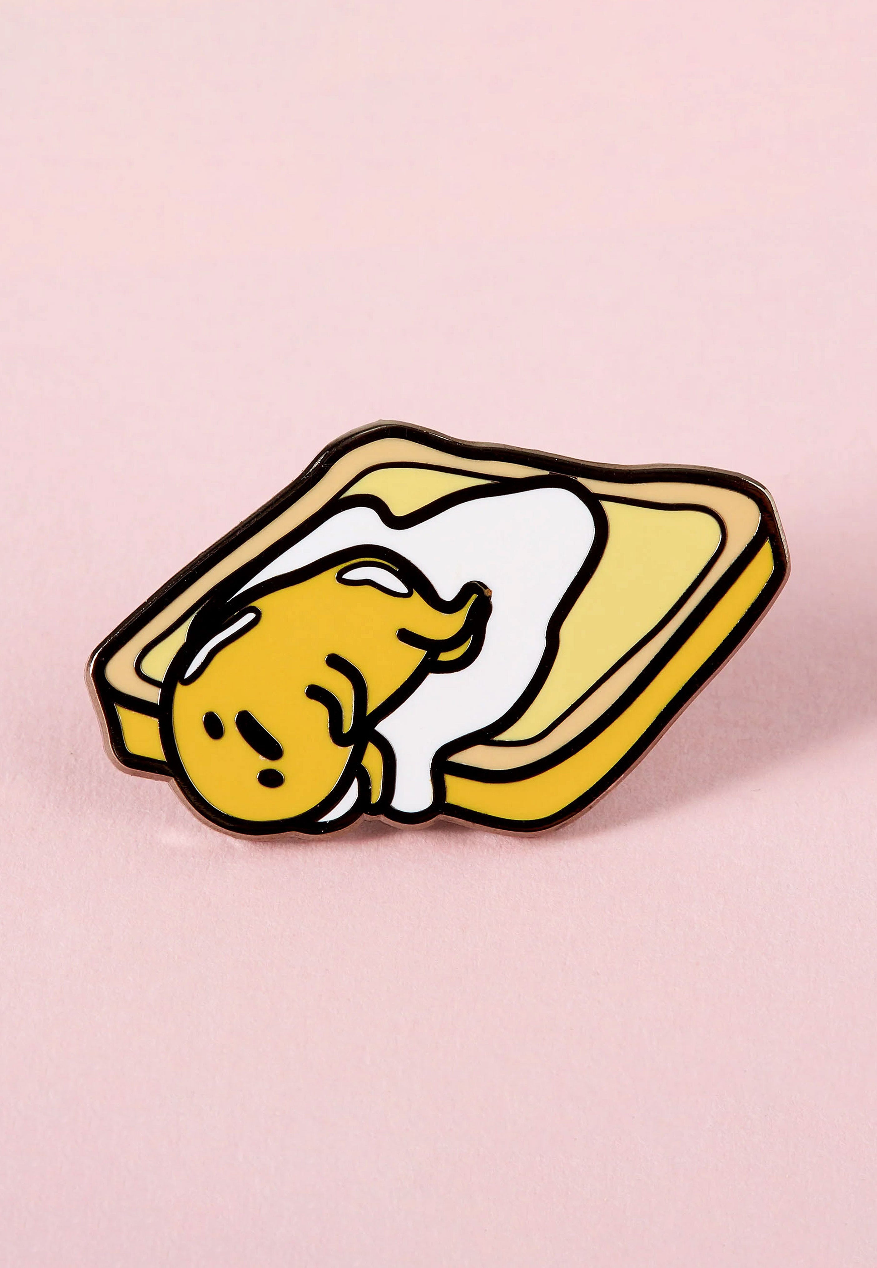 Punky Pins - Gudetama On Toast Enamel - Pin Discount Manchester