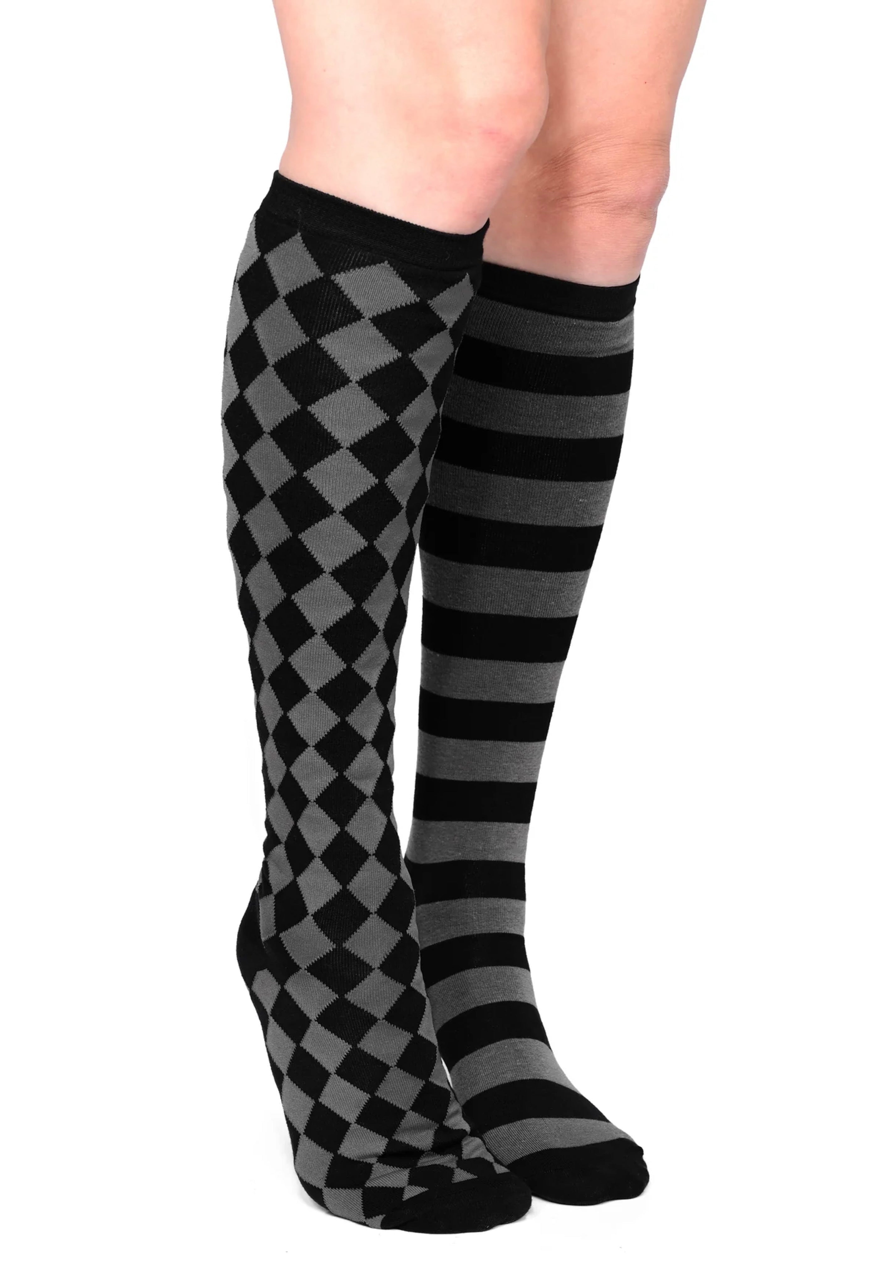 Foxblood - Side Show Knee High Black - Socks Order Online