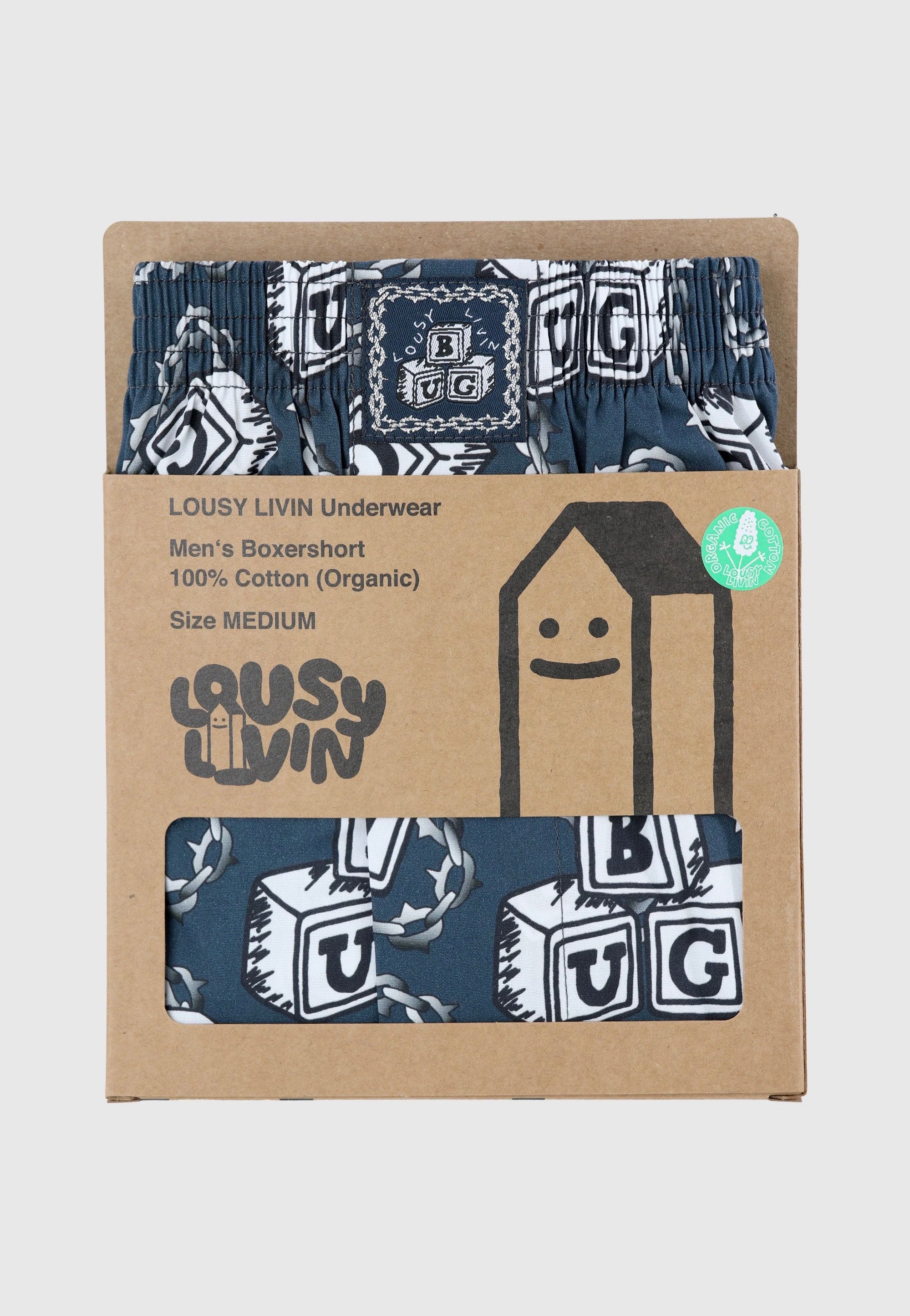 Lousy Livin - Bug Grey/Digital Print - Boxershorts Sale 2025 Newest