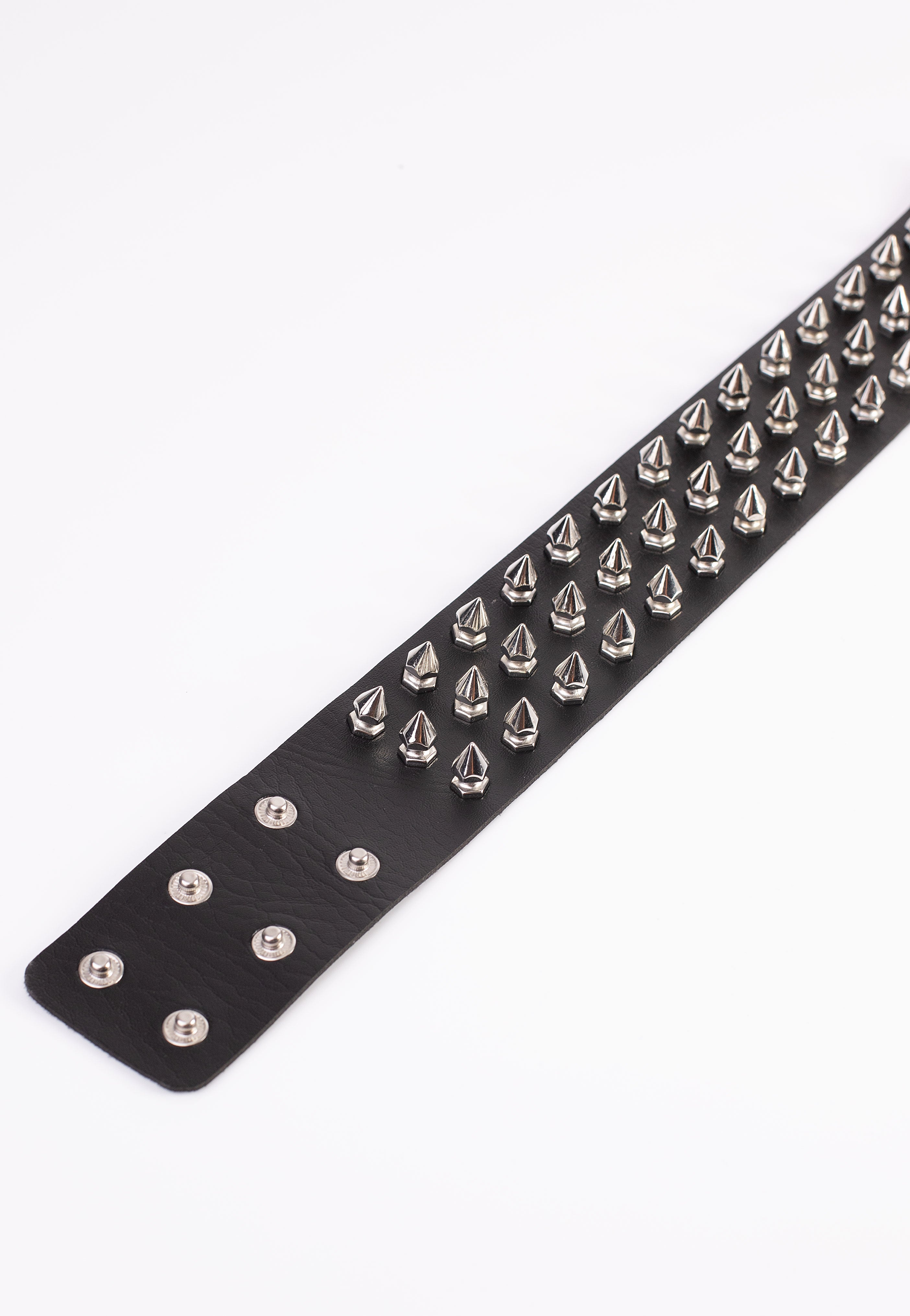 Bullet69 - 3 Row Spike Neckband Black - Choker Sale Amazon