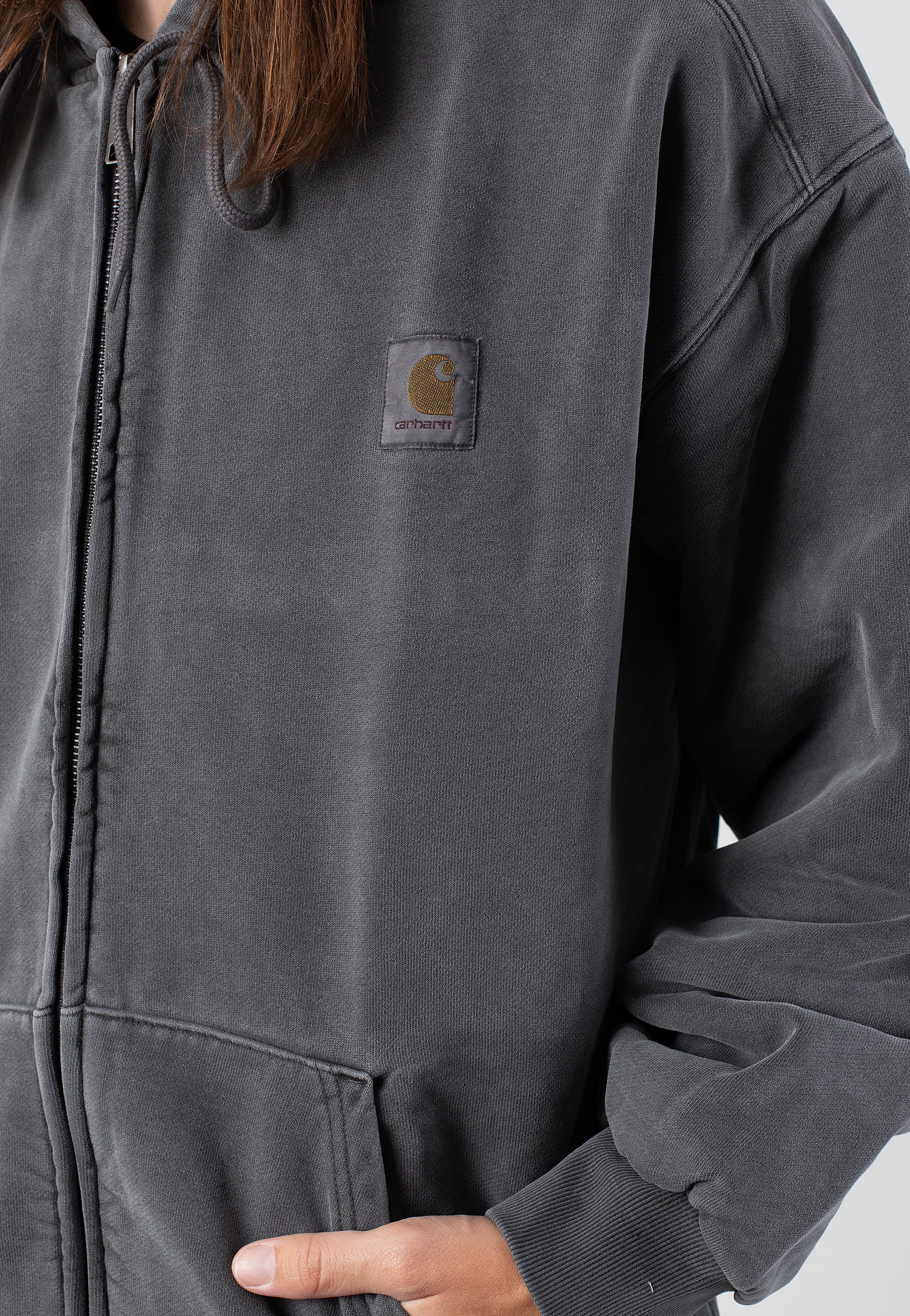 Carhartt WIP - Hooded Vista Garment Dyed Graphite - Jacket 2025 New Sale Online