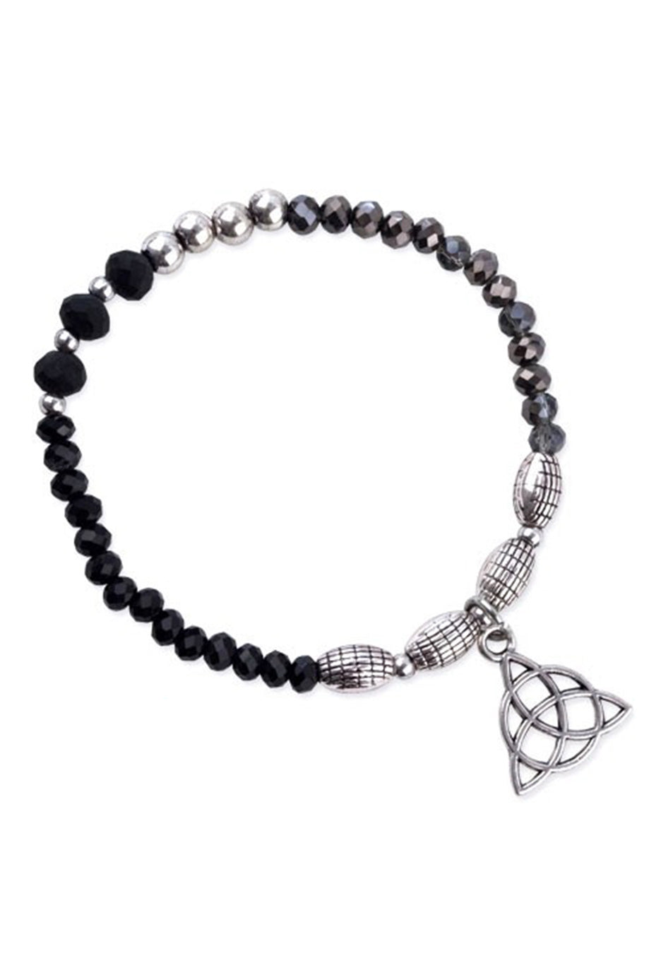 etNox - Real Stone Black/Silver - Bracelet Deals Cheap Online