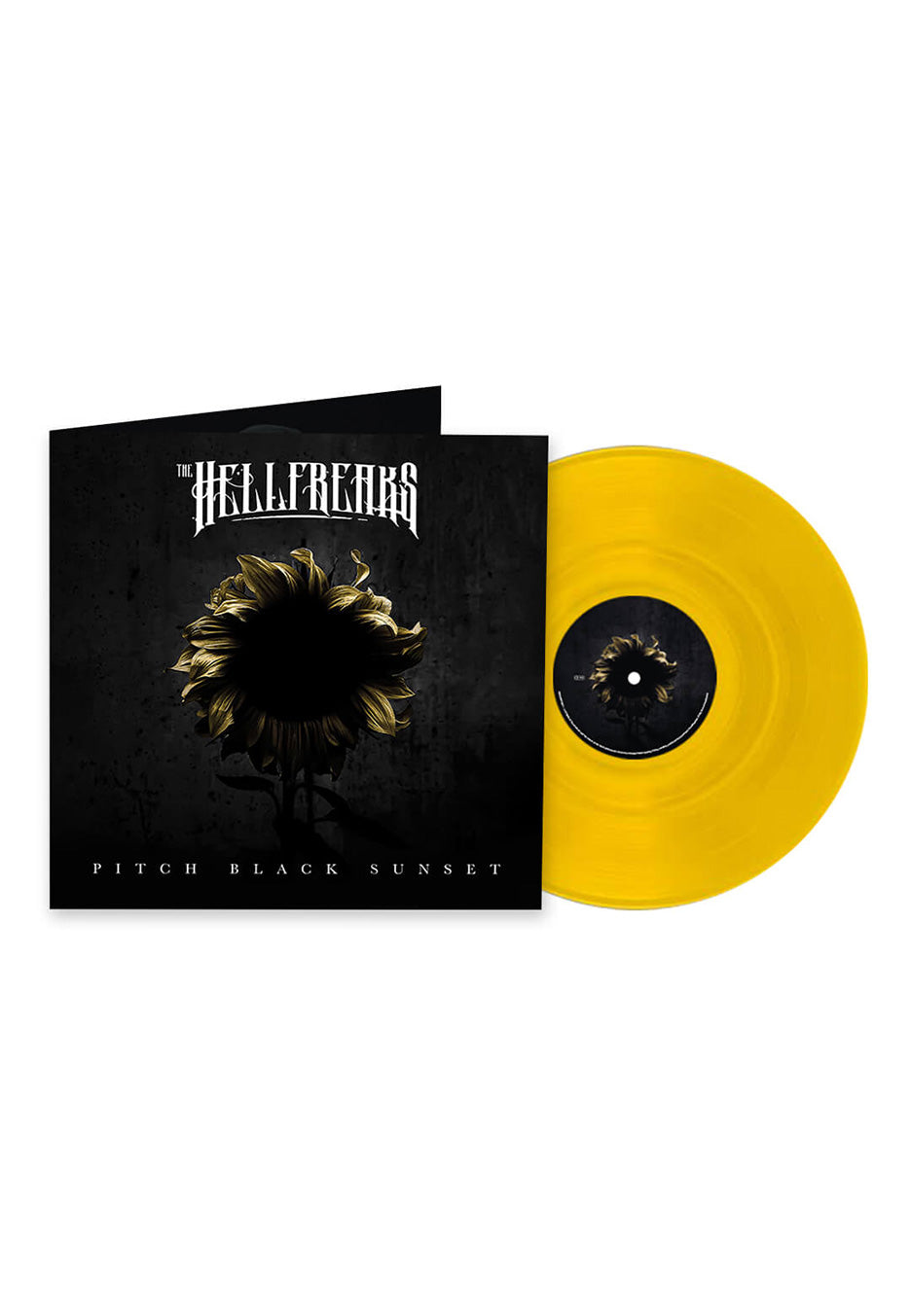 The Hellfreaks - Pitch Black Sunset Ltd. Sun Yellow - Colored Vinyl Clearance Genuine