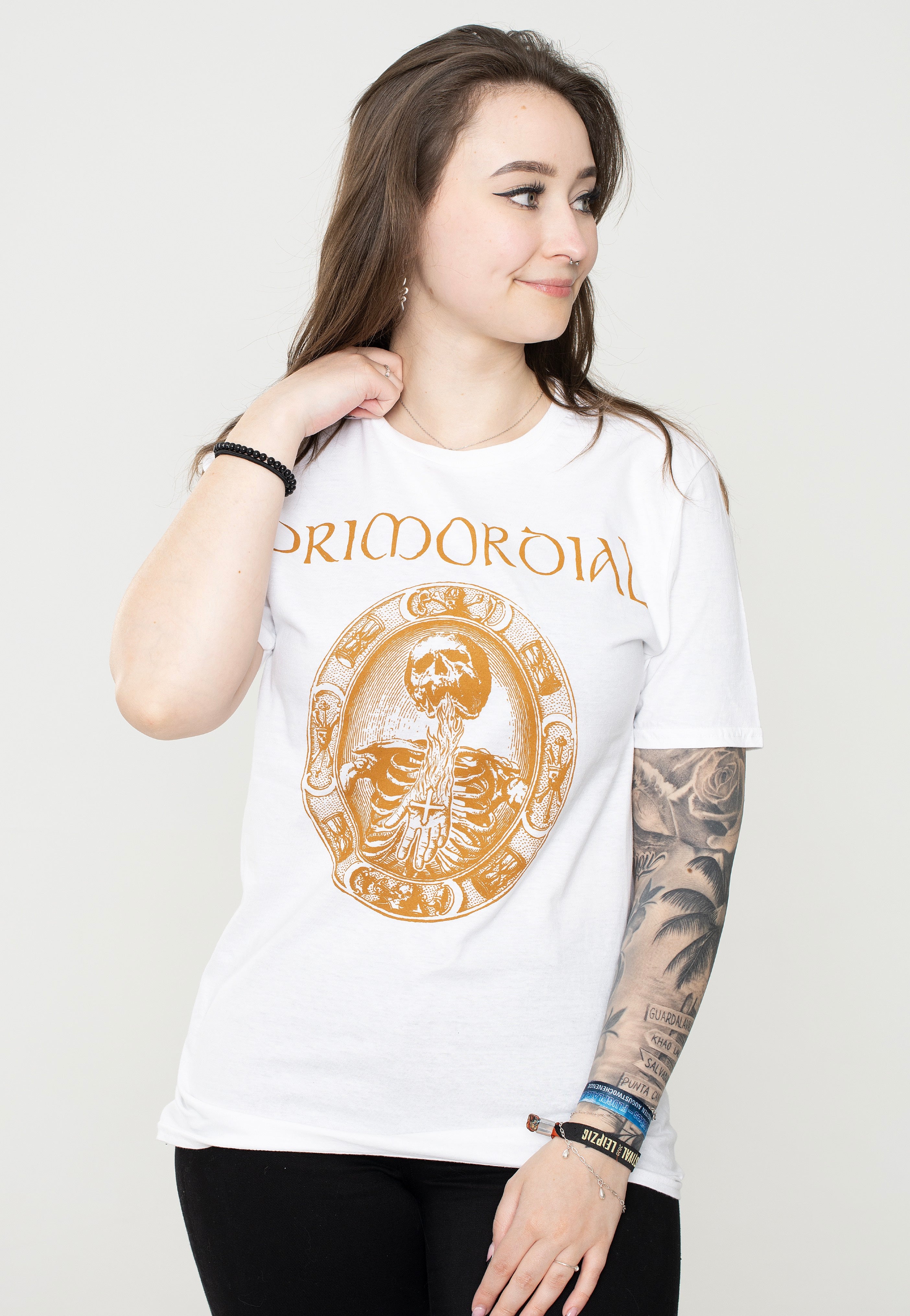 Primordial - Redemption At The Puritans Hand White - T-Shirt Buy Online Cheap Pice