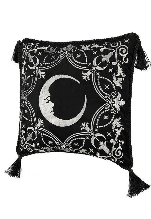 Restyle - Crescent Gothic With Moon And Stars Black - Pillow Case Pre Order