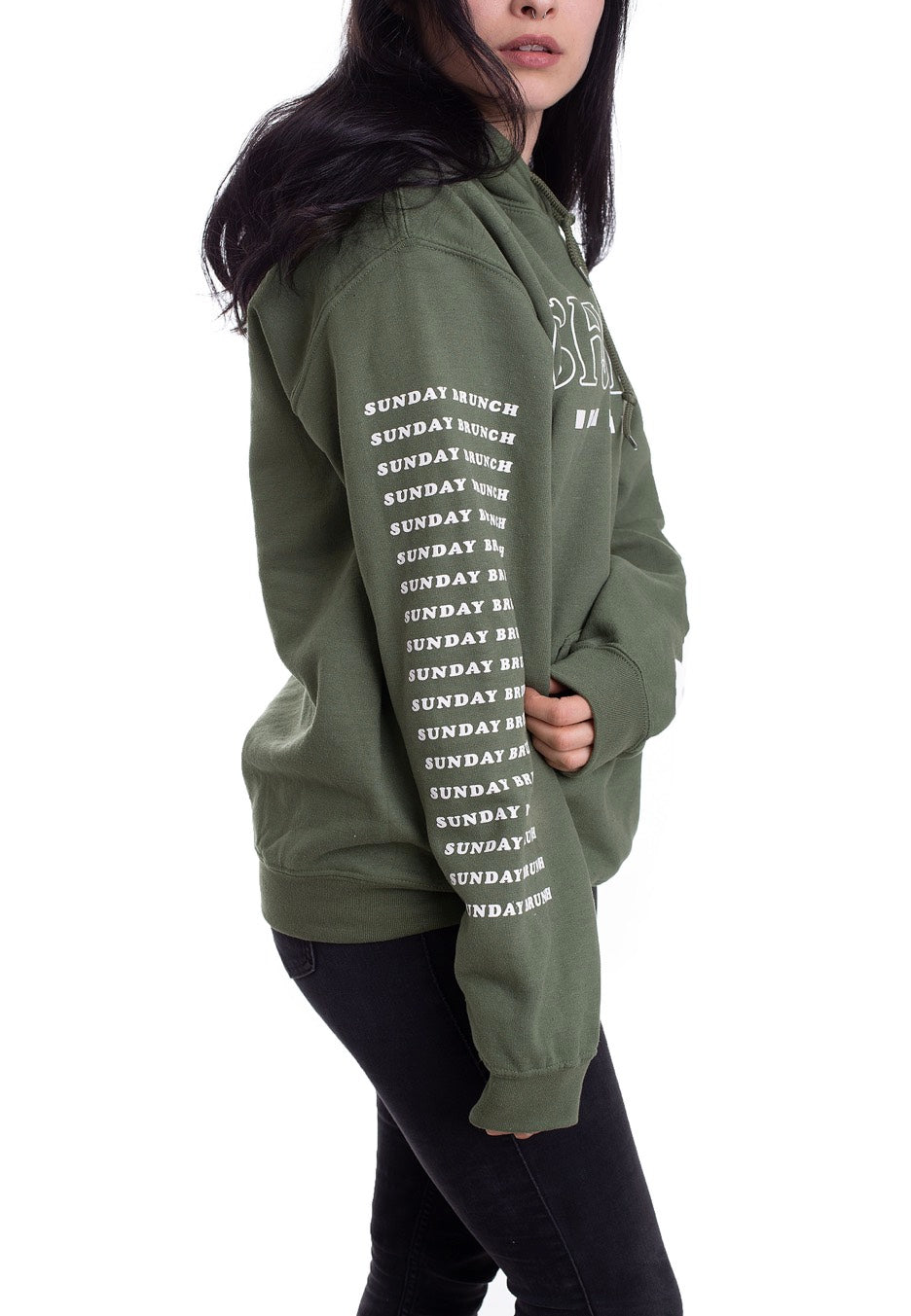 Chapel - Sunday Brunch Military Green - Hoodie Discount Wiki