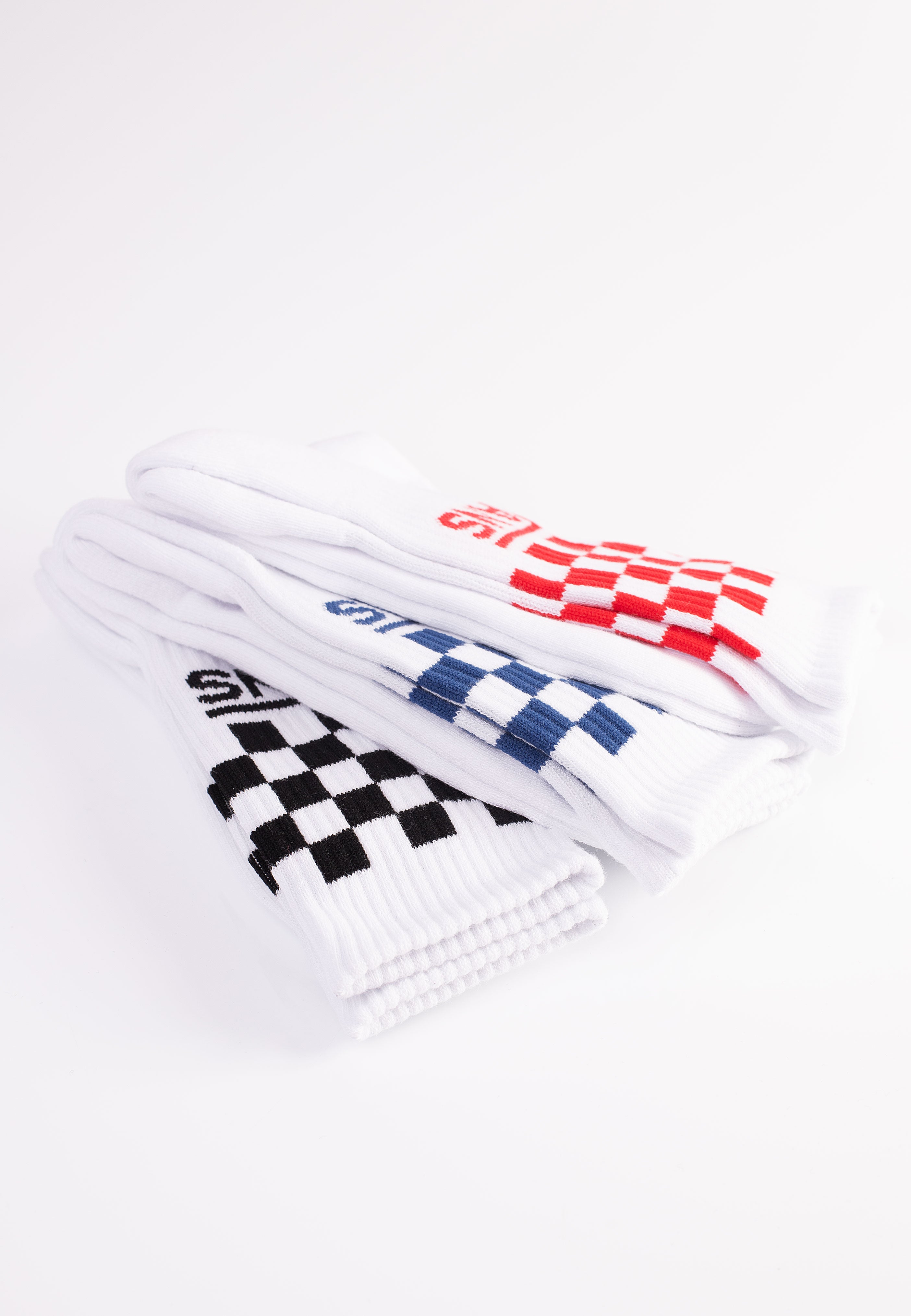 Vans - Classic Check Crew White - Socks Outlet Pay With Paypal