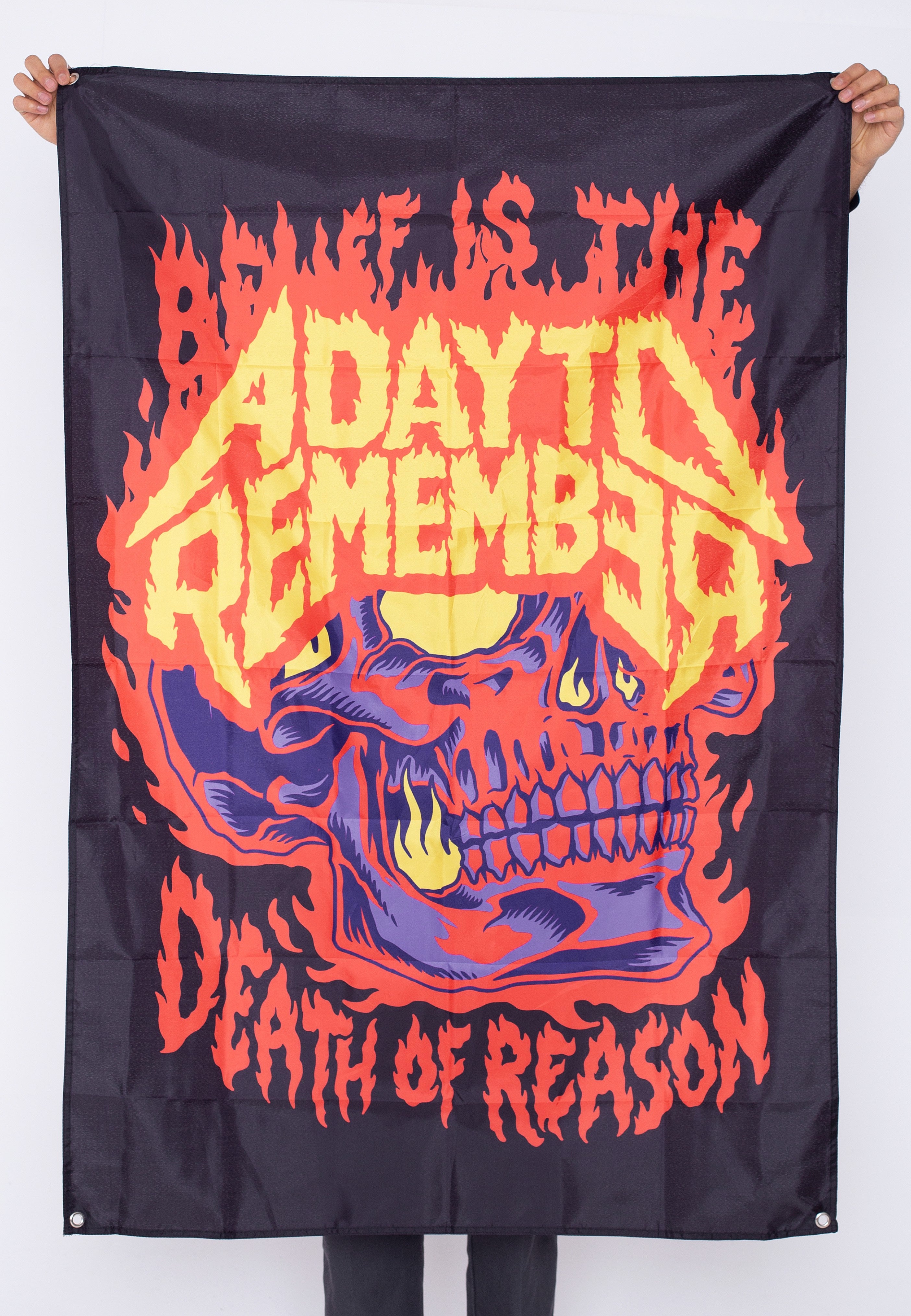 A Day To Remember - Flaming Skull - Flag Buy Cheap For Cheap