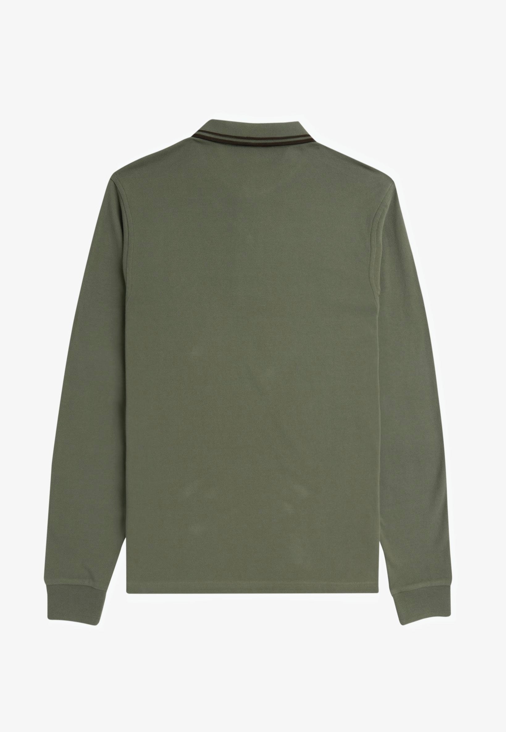 Fred Perry - Twin Tipped Laurel Wreath Green/Night Green/Night Green - Longsleeve In China Cheap Pice