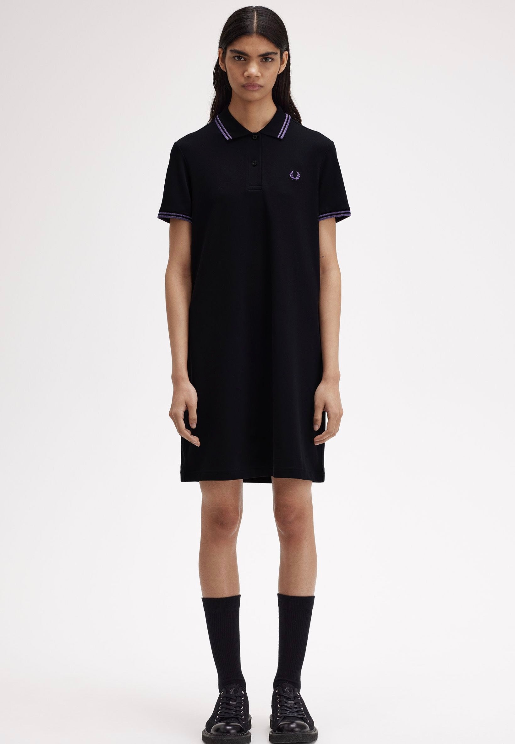 Fred Perry - Twin Tipped Black/Metallic Ultra Violet/Metallic Ultra Violet - Dress Cheap Sale 2025 Unisex