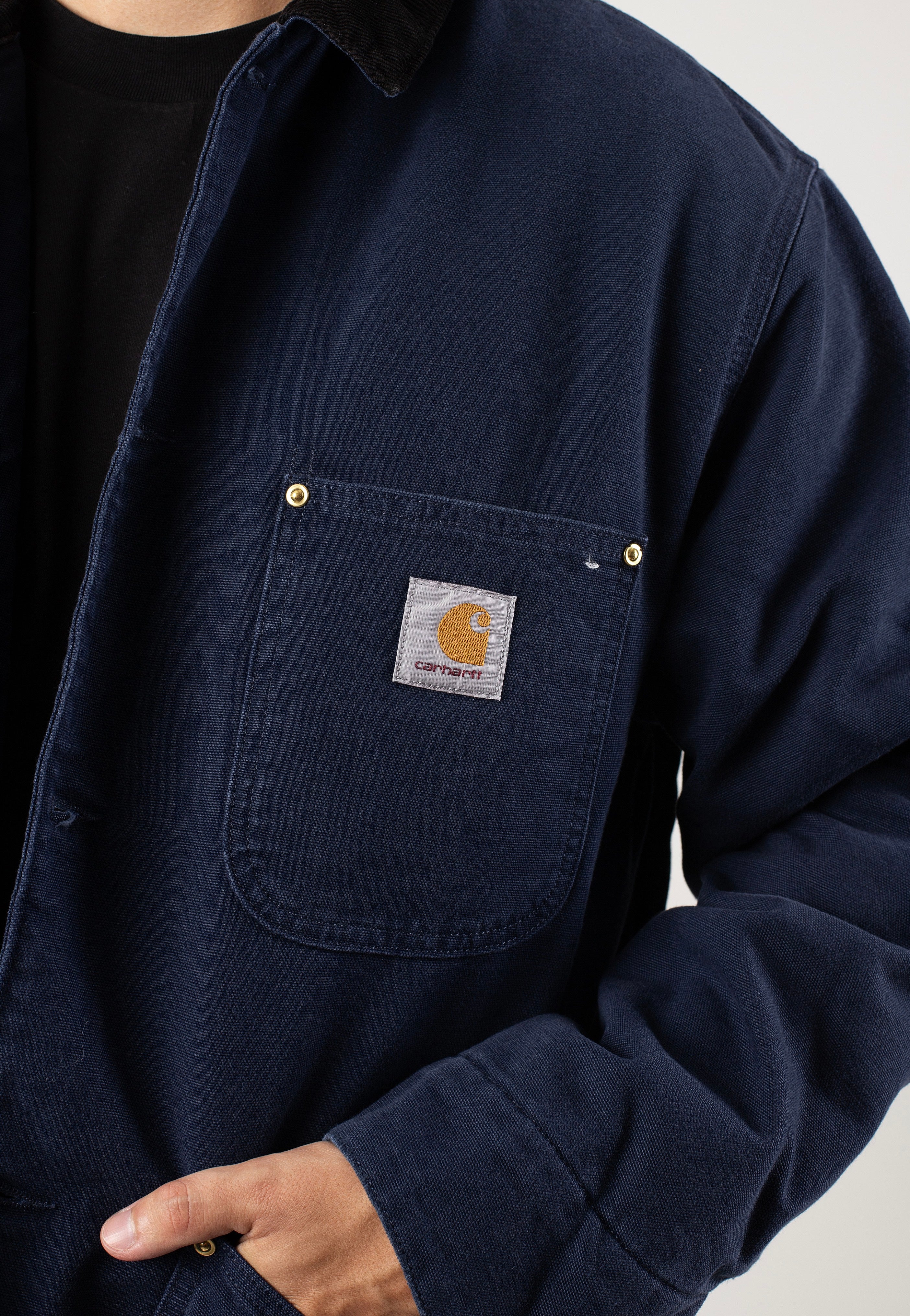 Carhartt WIP - Og Chore Coat Aged Canvas Air Force Blue/Black - Jacket Free Shipping Pick A Best