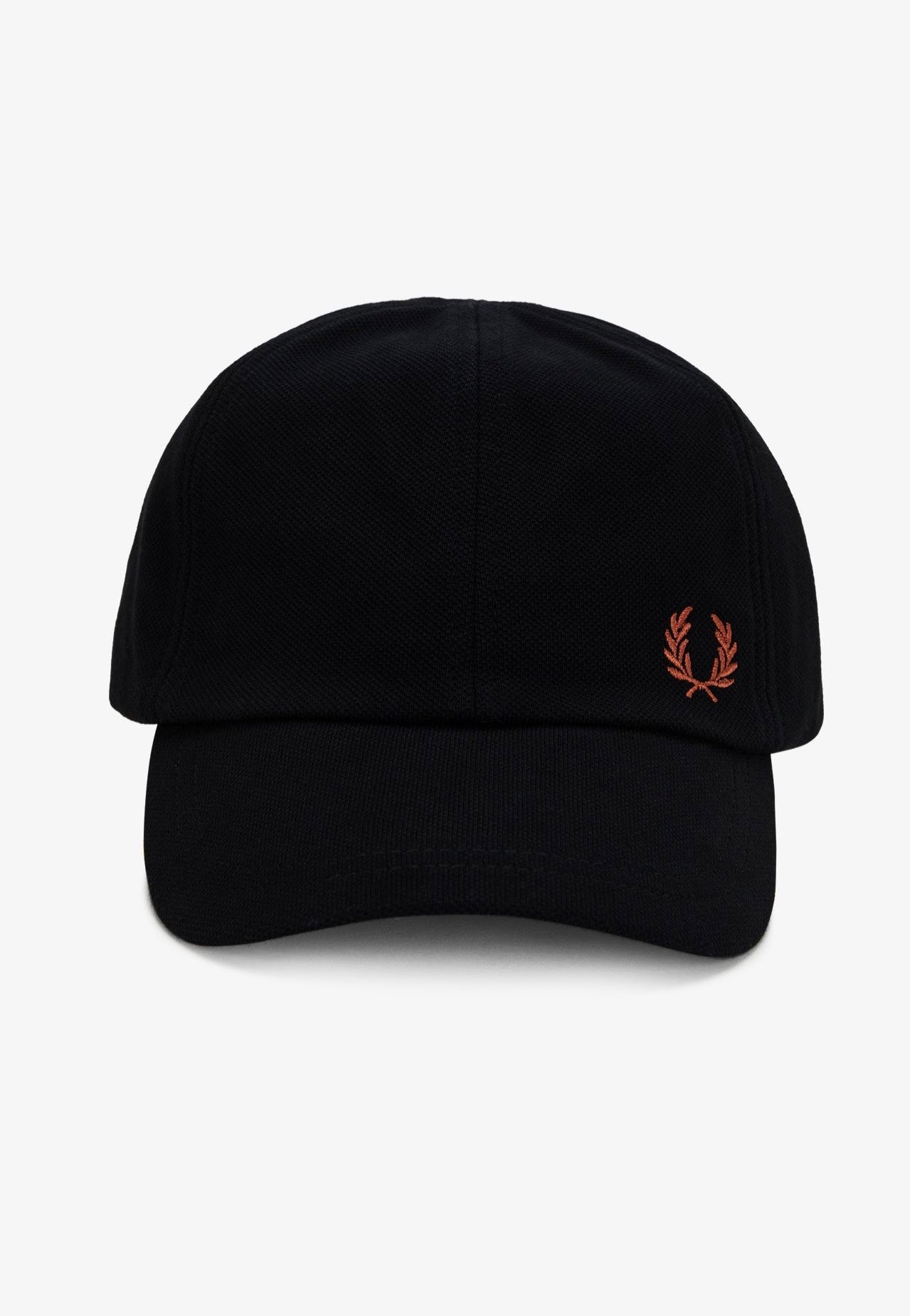 Fred Perry - Pique Classic Black/Whisky Brown - Cap Free Shipping For Sale