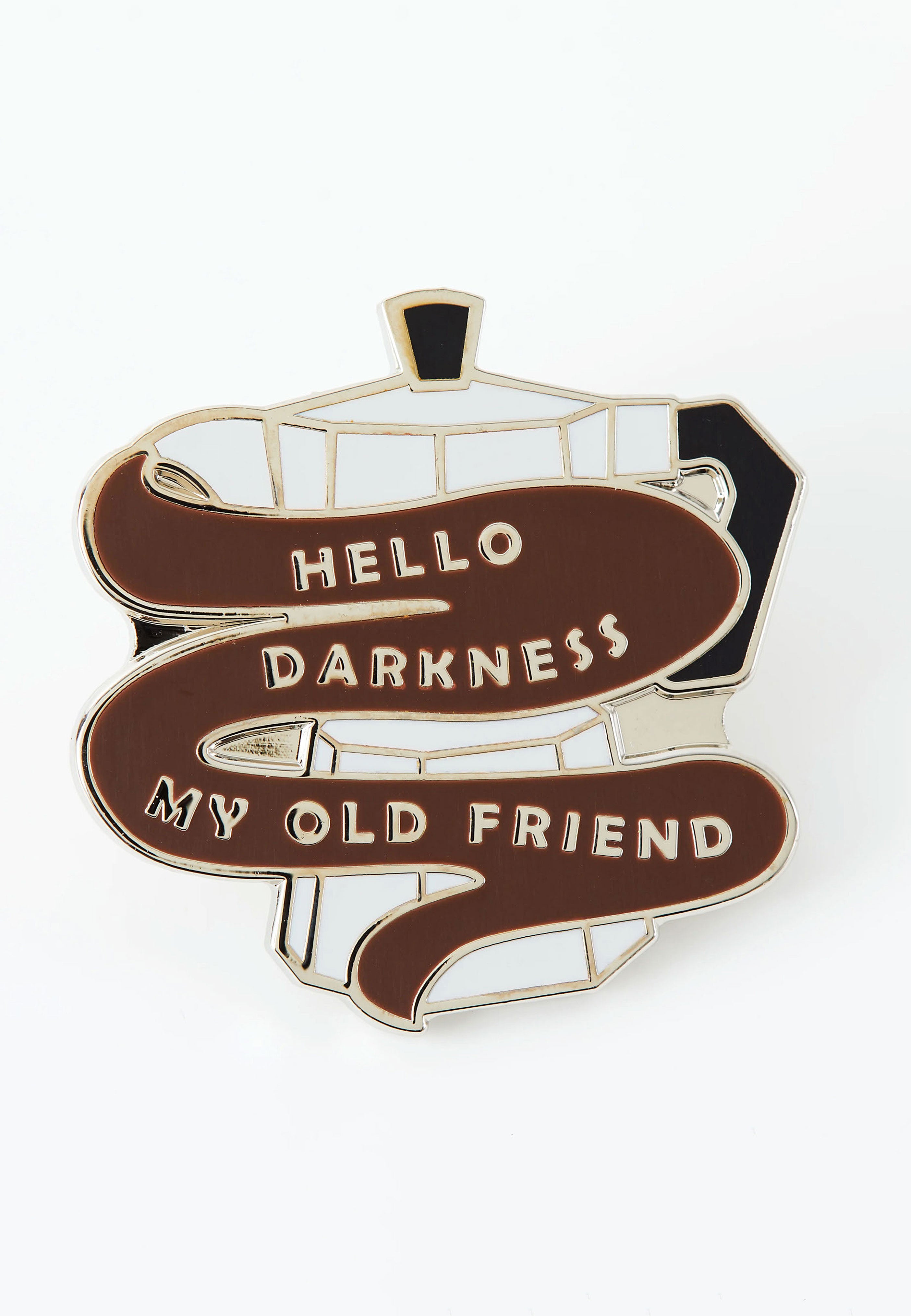 Punky Pins - Hello Darkness Coffee Enamel - Pin Cheap Sale Pay With Visa