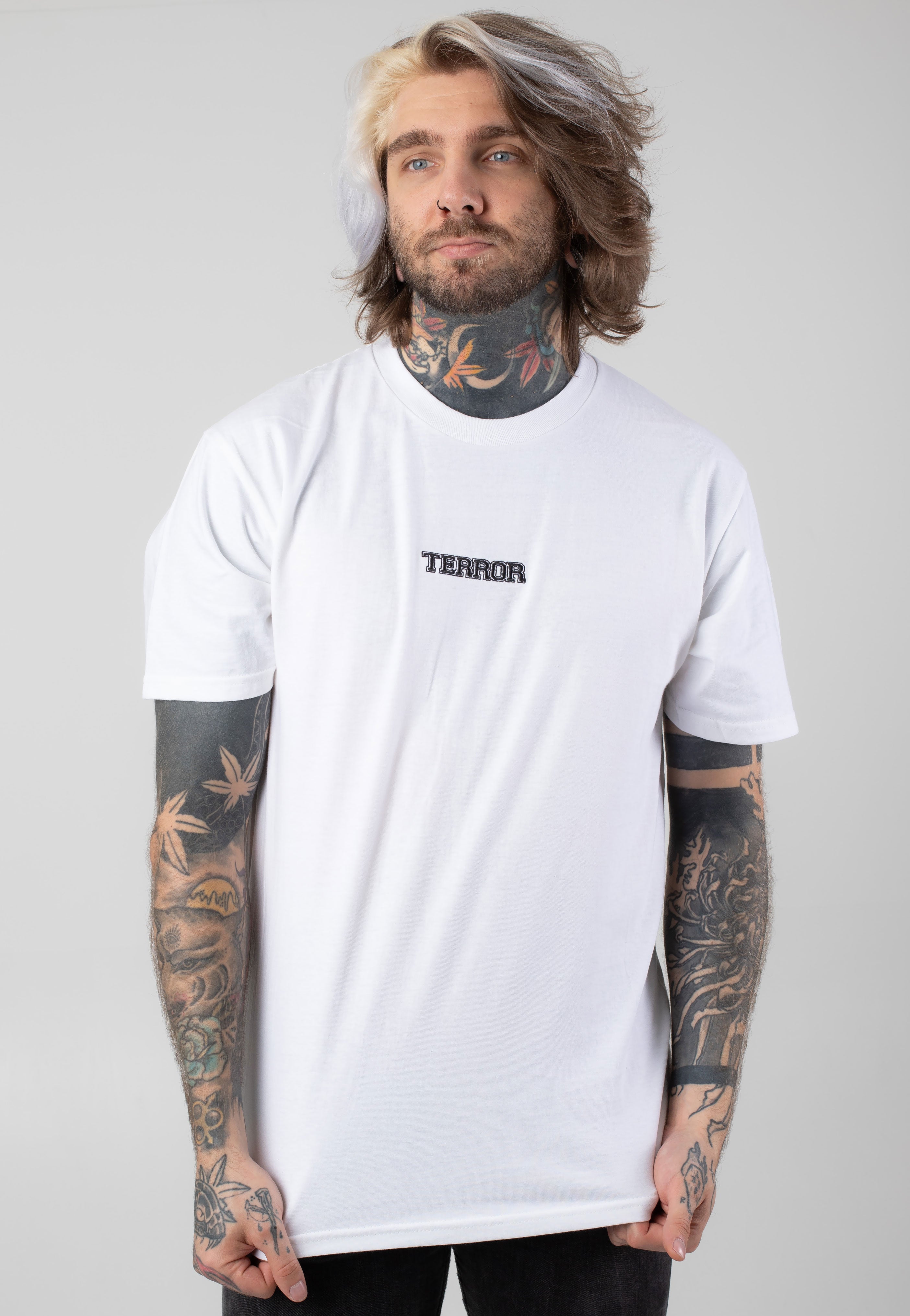 Terror - Embroidered Logo White - T-Shirt Marketable Cheap Pice