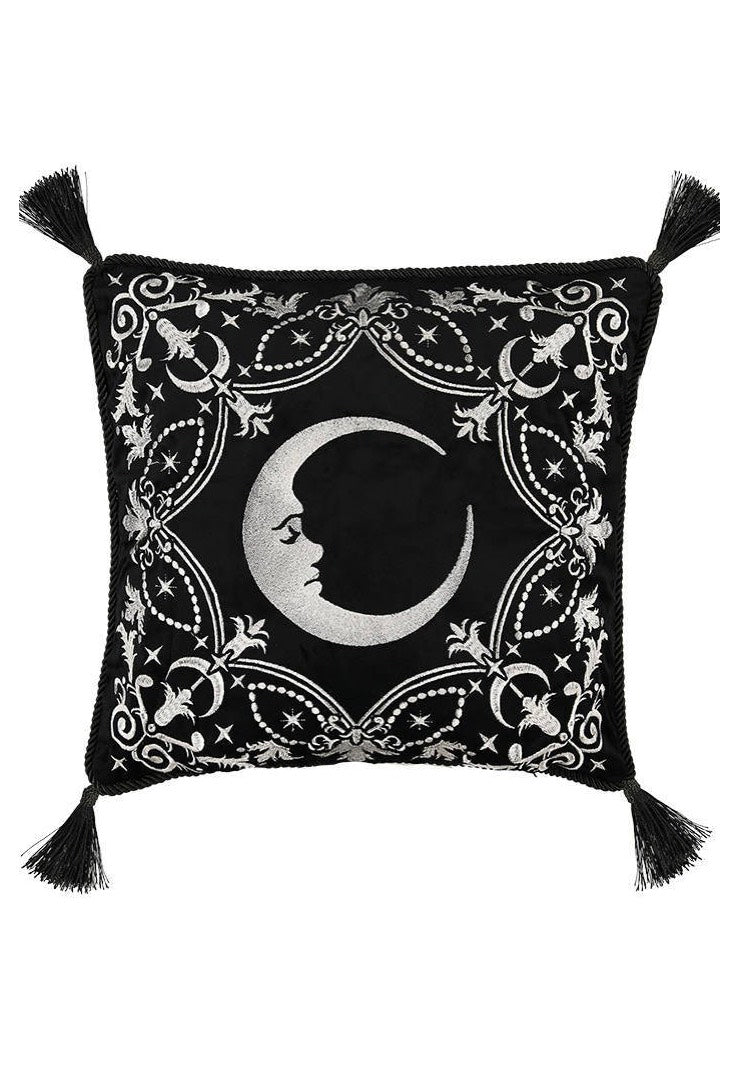 Restyle - Crescent Gothic With Moon And Stars Black - Pillow Case Pre Order